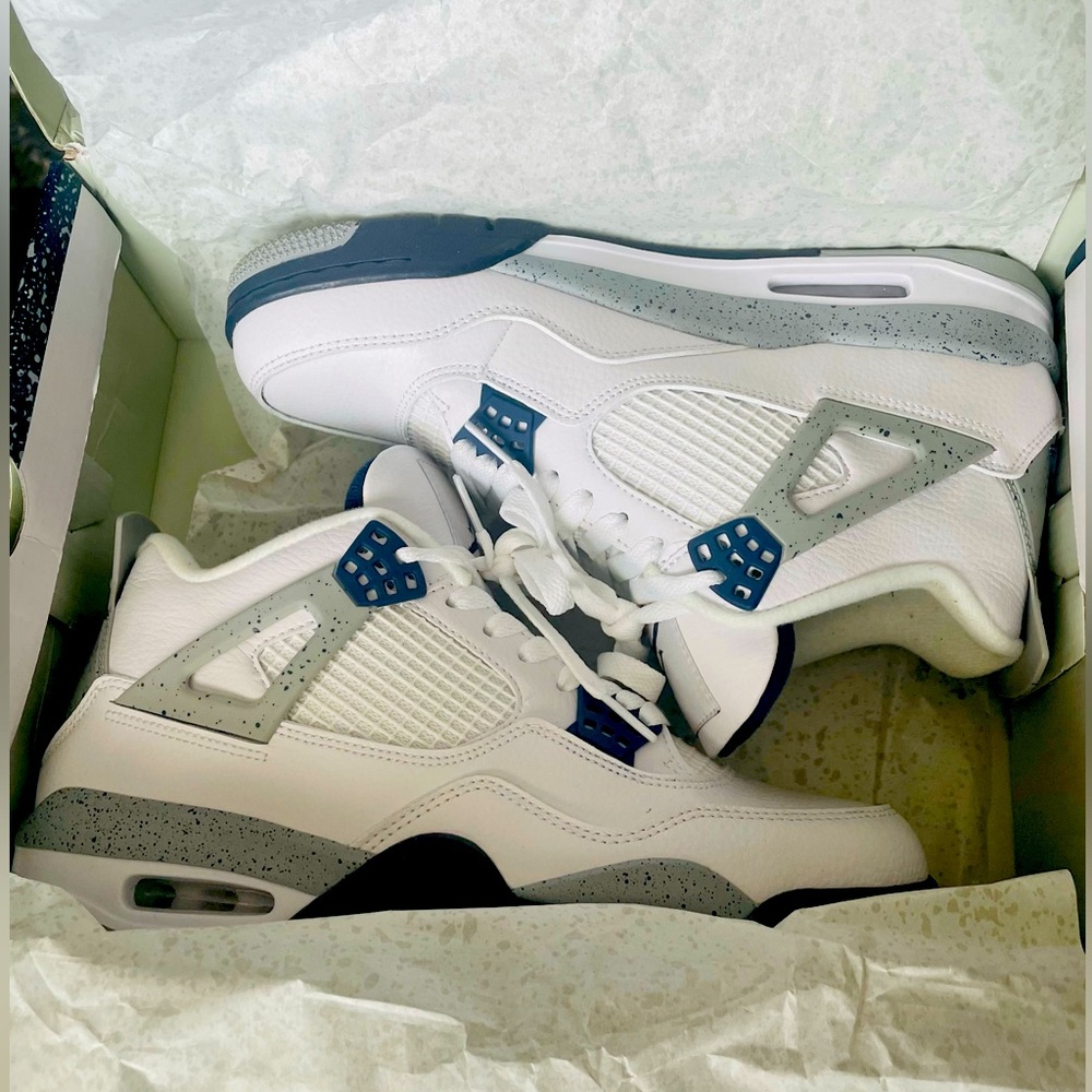 Brand New Air Jordan 4 Retro Blue Midnight Navy